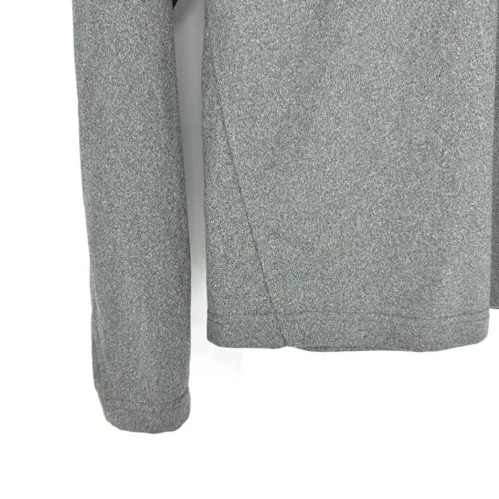 The North Face 1/4 Zip Pullover Two Toned Active Jacket Black‎ Grey with Blue Sm